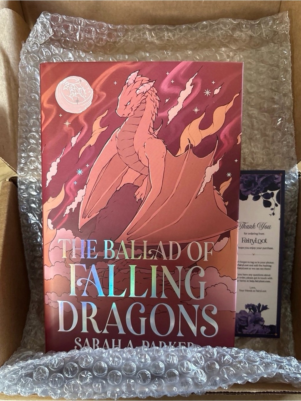 Fairyloot Edition The Ballad of Falling Dragons by - Sarah A. Parker (Unsigned)